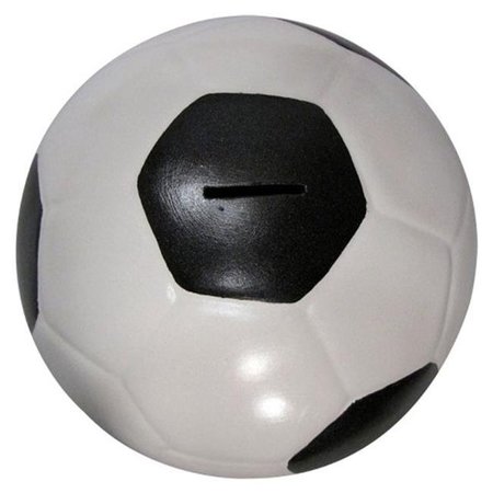 METROTEX DESIGNS Metrotex Designs 39355 Soccerball Coin Bank With Removable Bottom Stopper 39355